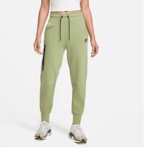 Nike Light Olive Green Sportswear Tech Fleece Jogger Pants